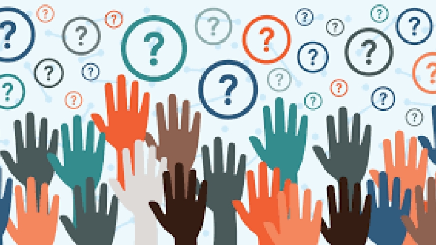 Illustration of some hands in the air