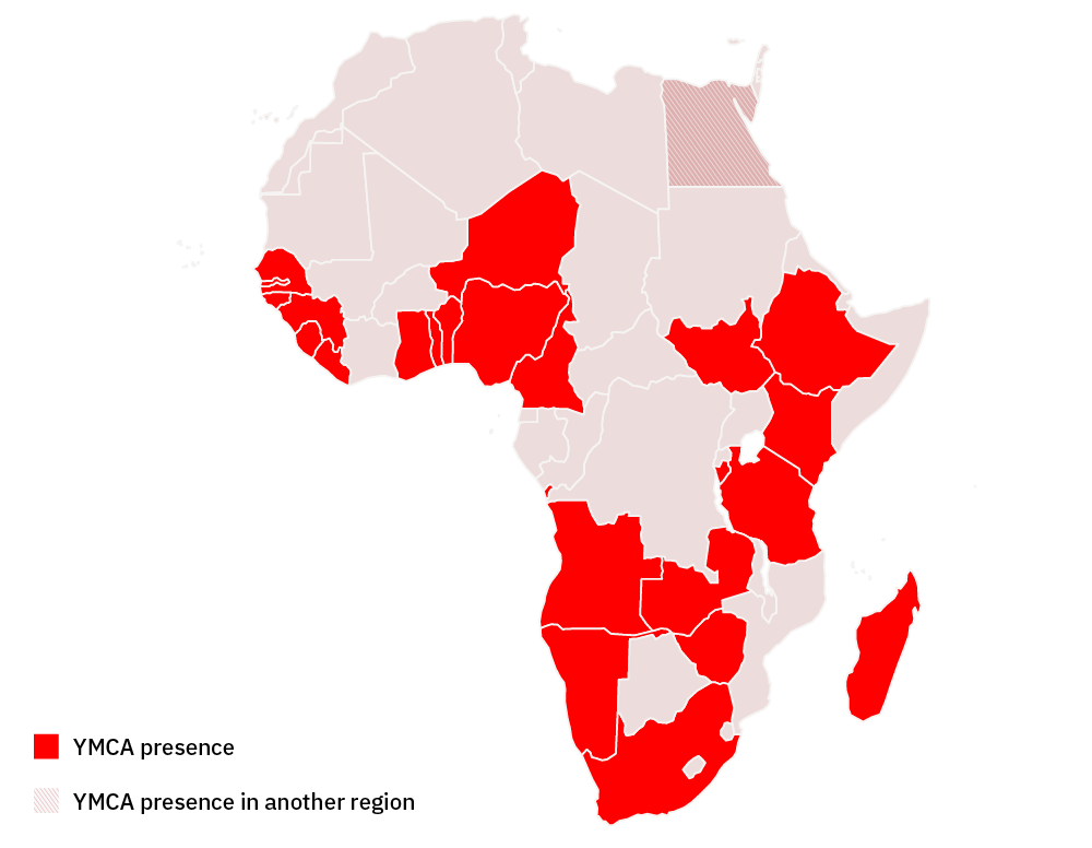 YMCA 极速赛车官网168 Presence in Africa